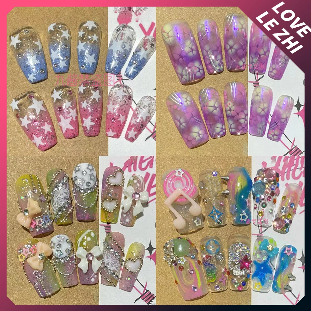 Spicy Food Snacks - Y2K Full Cover Candy Color Nail