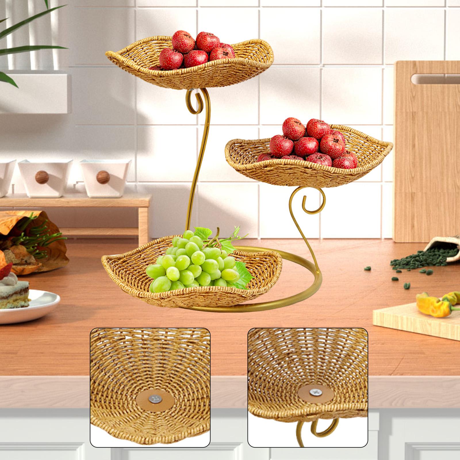 Nice Food Snacks - Nice Fruit Basket 3 Tiered For