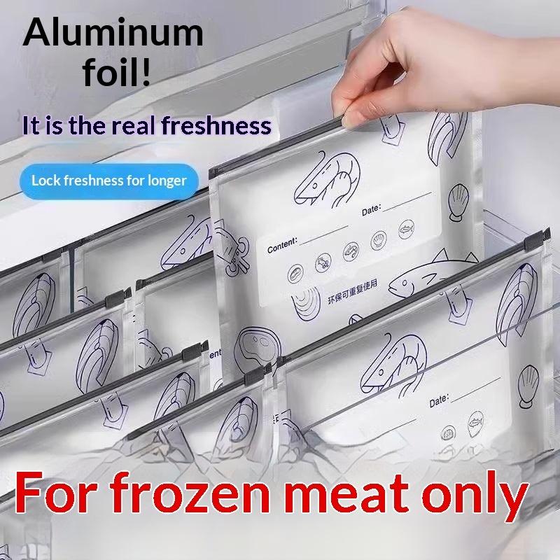 Food Snacks Label - 50Pcs Reusable Aluminum Foil Food Storage