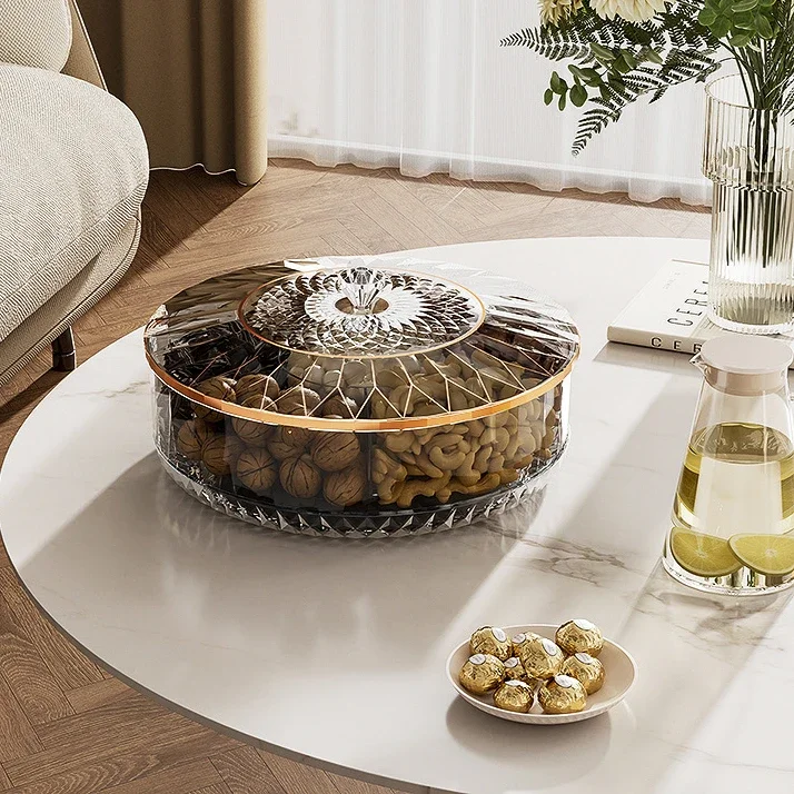 Food Platter Snacks - Rotatable Snack Storage Box Fruit Platter