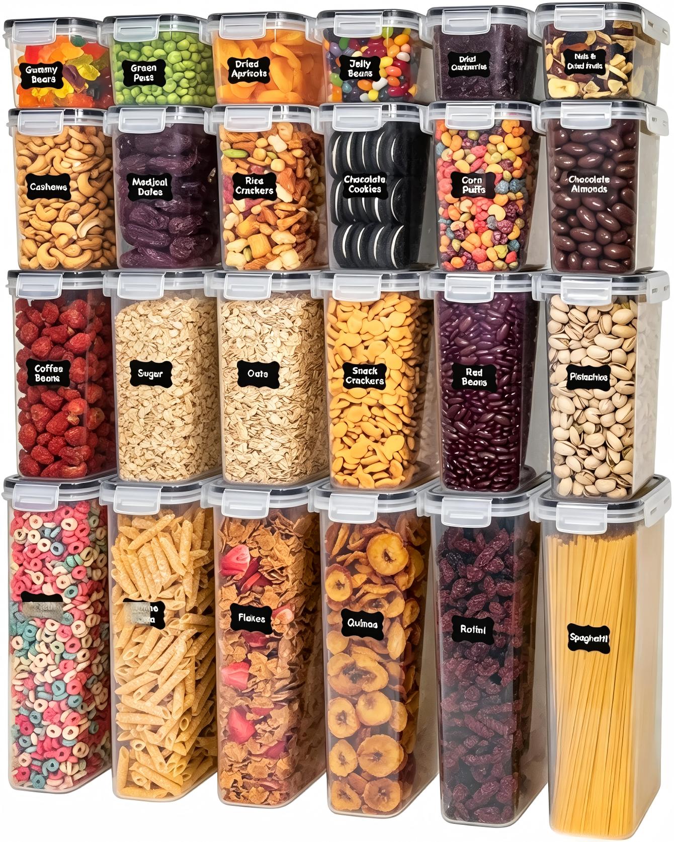 Food storage containers with l - đánh giá và giá Food Snacks Label