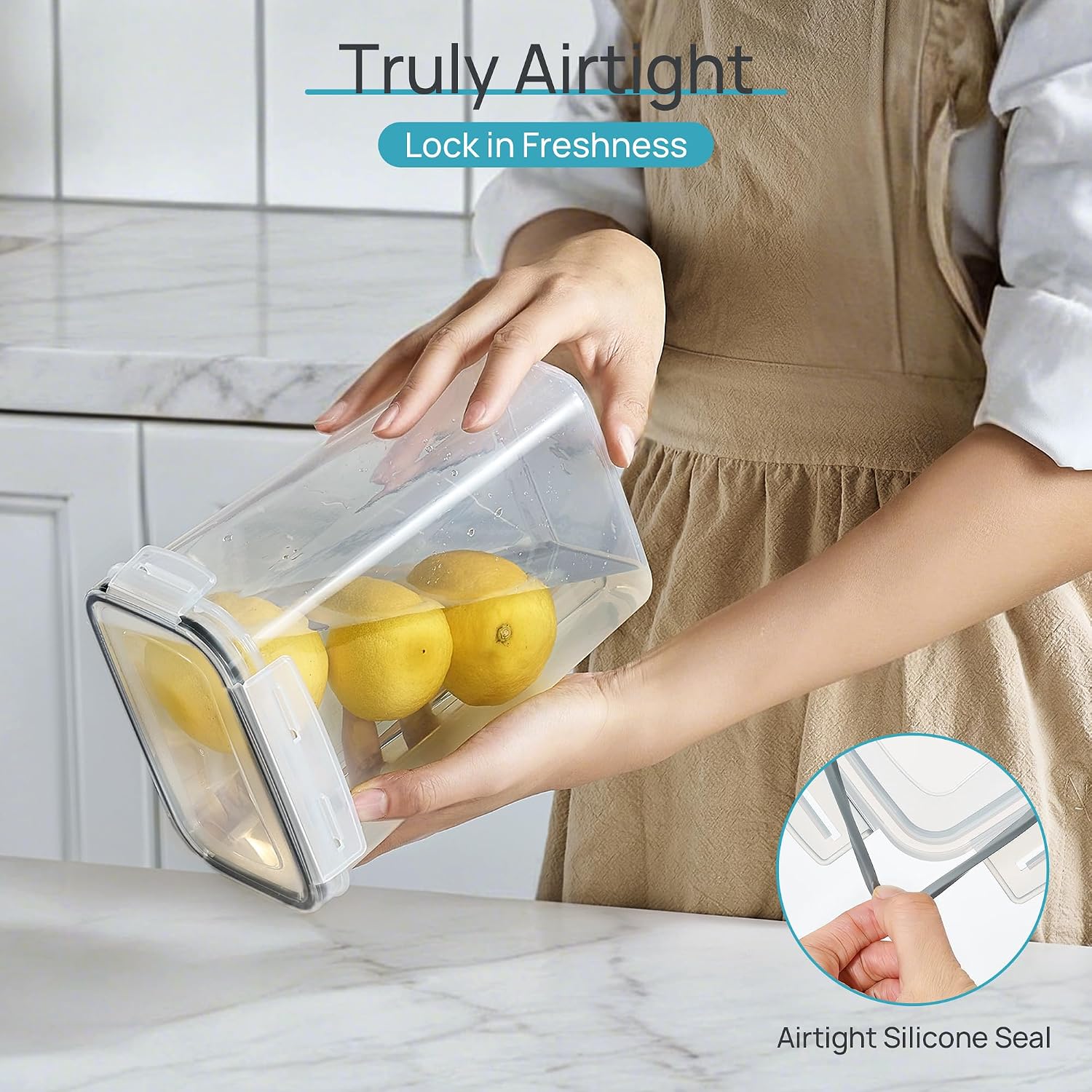 Vtopmart Airtight Food Storage - đánh giá và giá Food Snacks Label