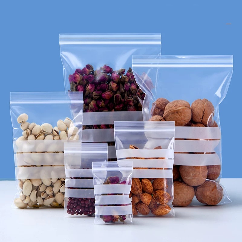 200PCS Clear PE Writing Ziploc - đánh giá và giá Food Snacks Label