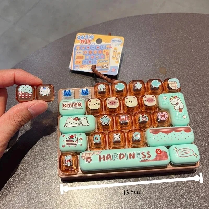 ~~Candy Color Keycap Keychain  - đánh giá và giá Spicy Food Snacks