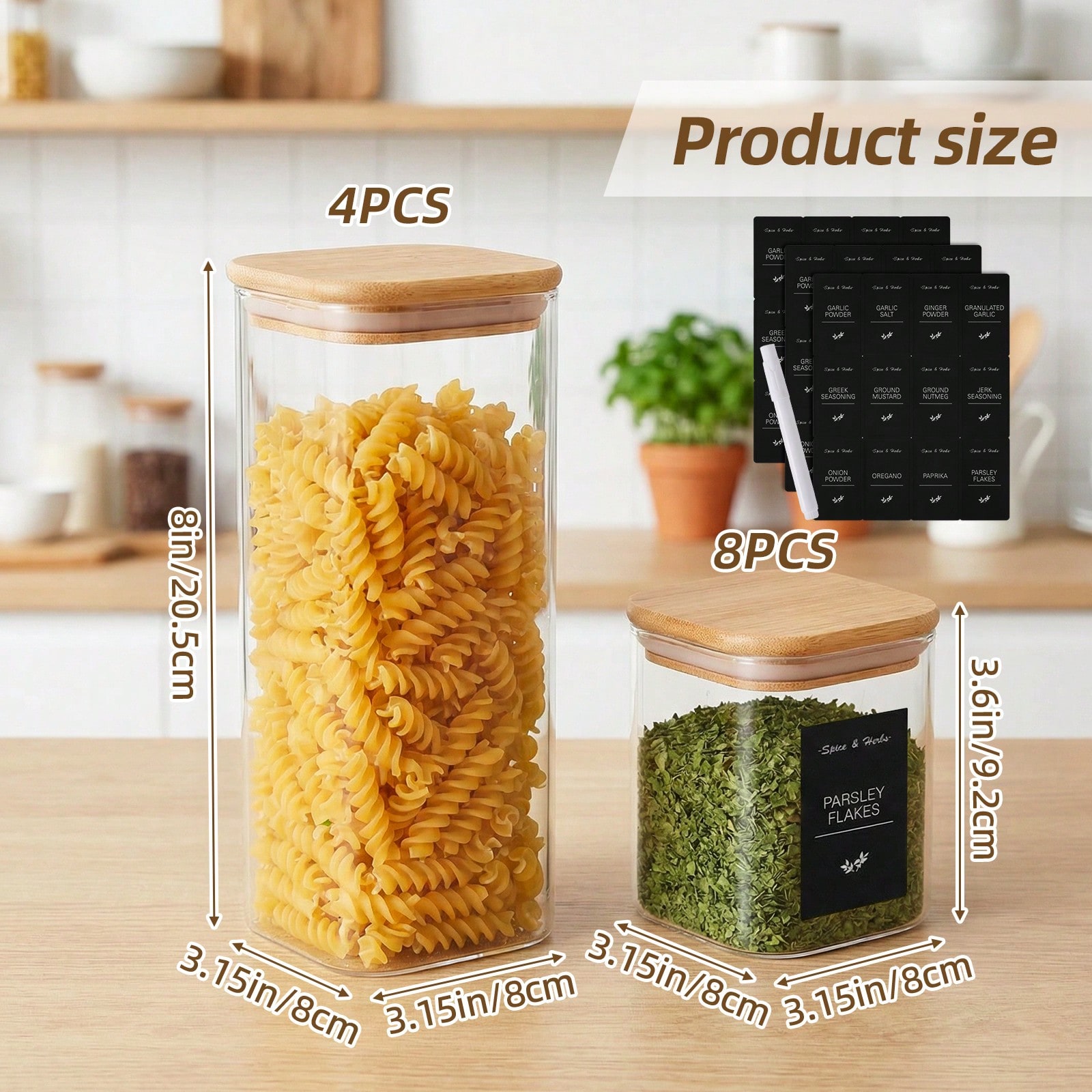 Glass Food Storage Containers  - đánh giá và giá Food Snacks Label