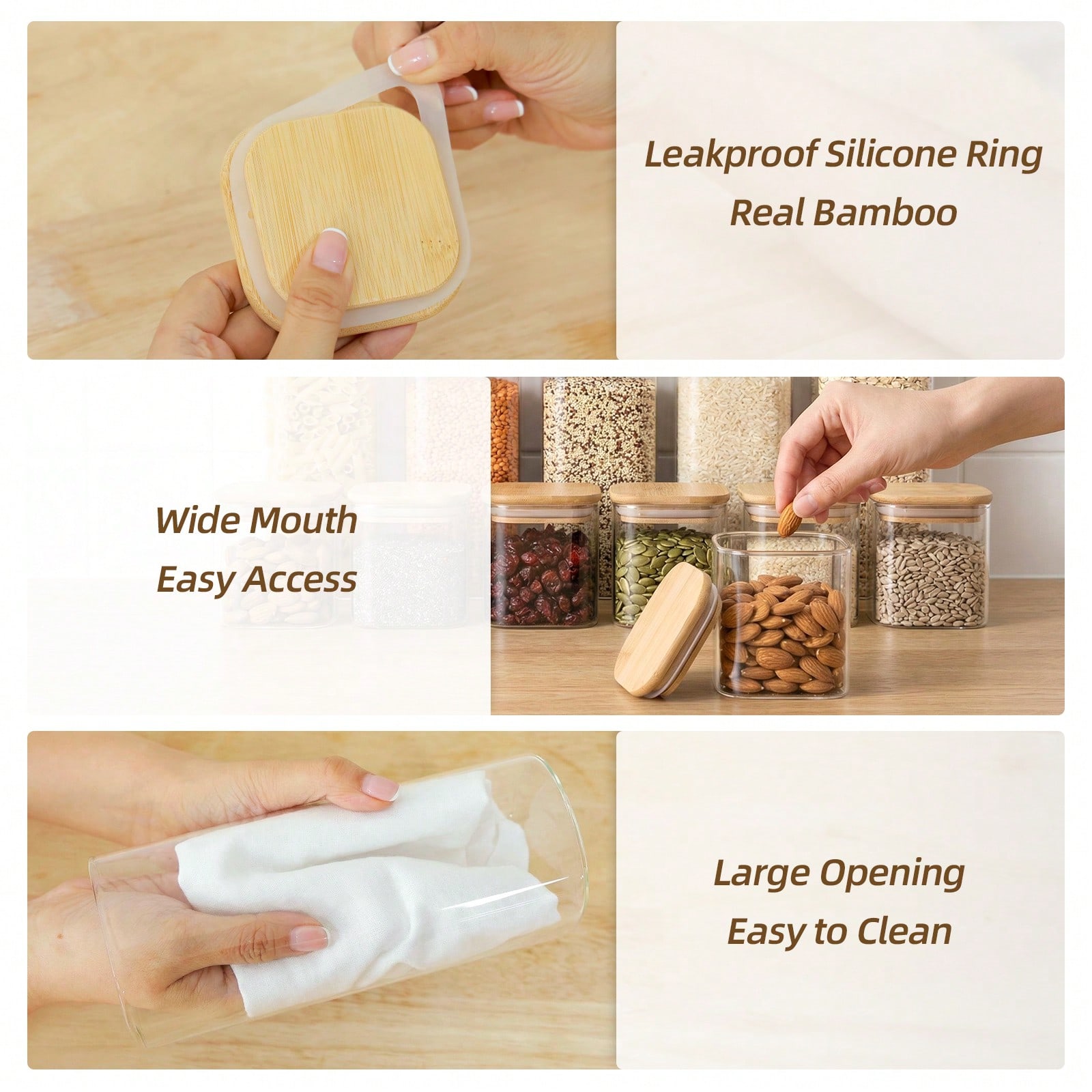 Glass Food Storage Containers  - đánh giá và giá Food Snacks Label