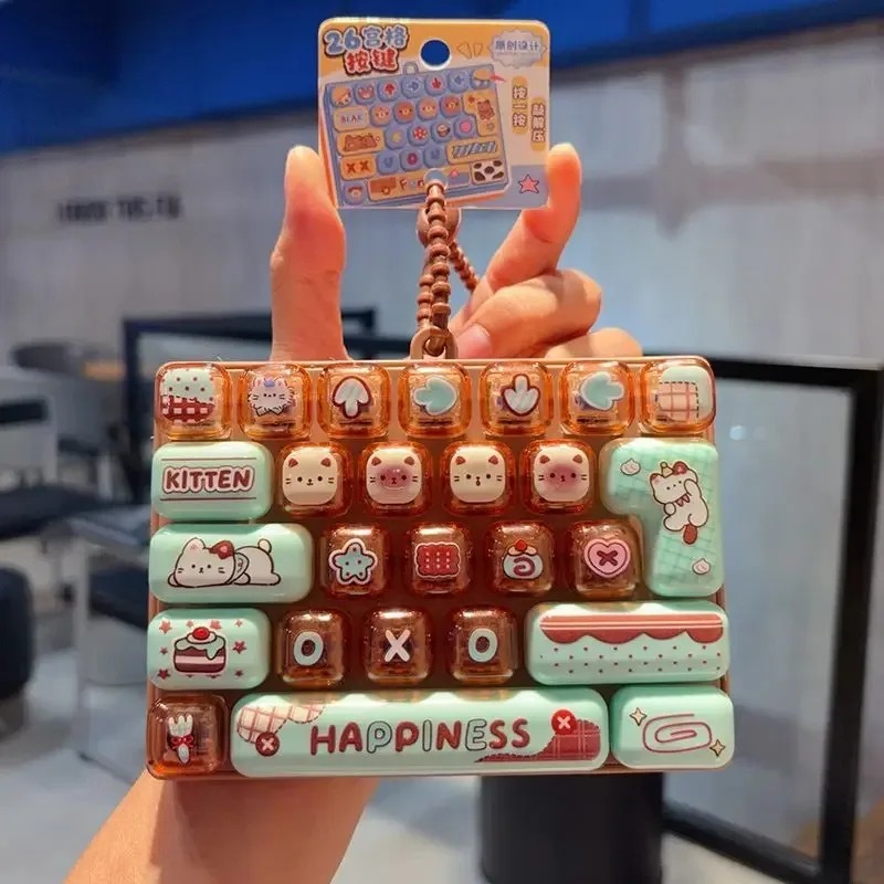 Candy Color Keycap Keychain Cu - đánh giá và giá Spicy Food Snacks