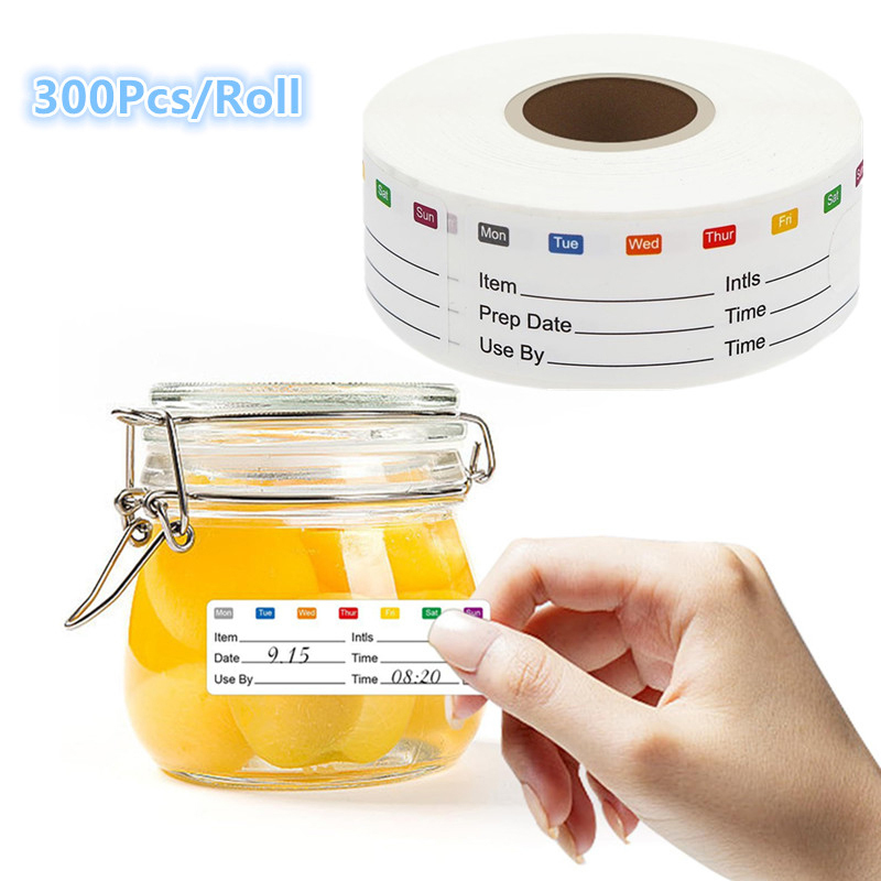 300Pcs/Roll Candy Storage Expi - đánh giá và giá Food Snacks Label
