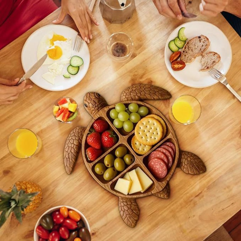 Wooden Octopus Serving Tray, M - đánh giá và giá Food Platter Snacks