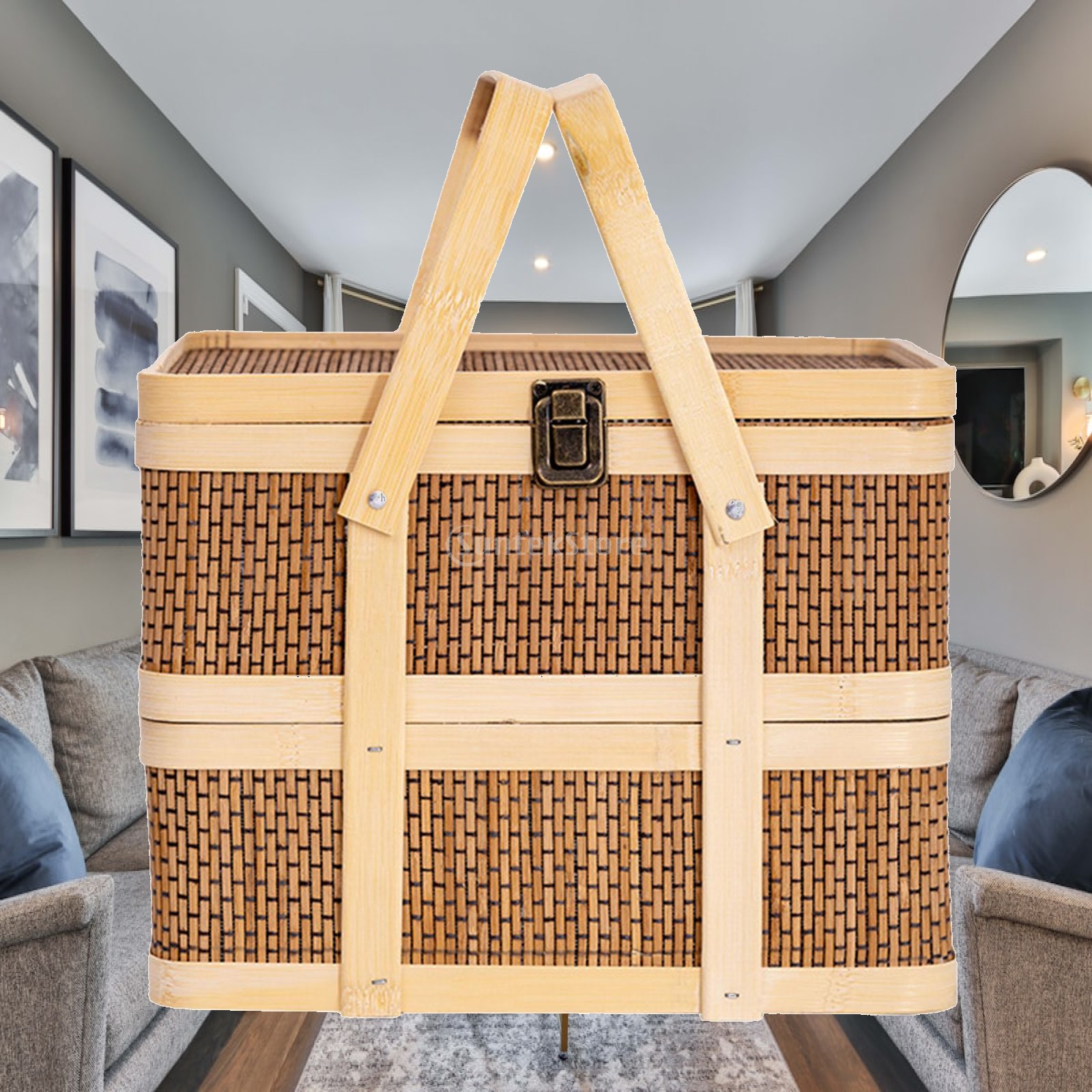 Woven Picnic Basket,Food Stora - đánh giá và giá Food Snacks Hamper