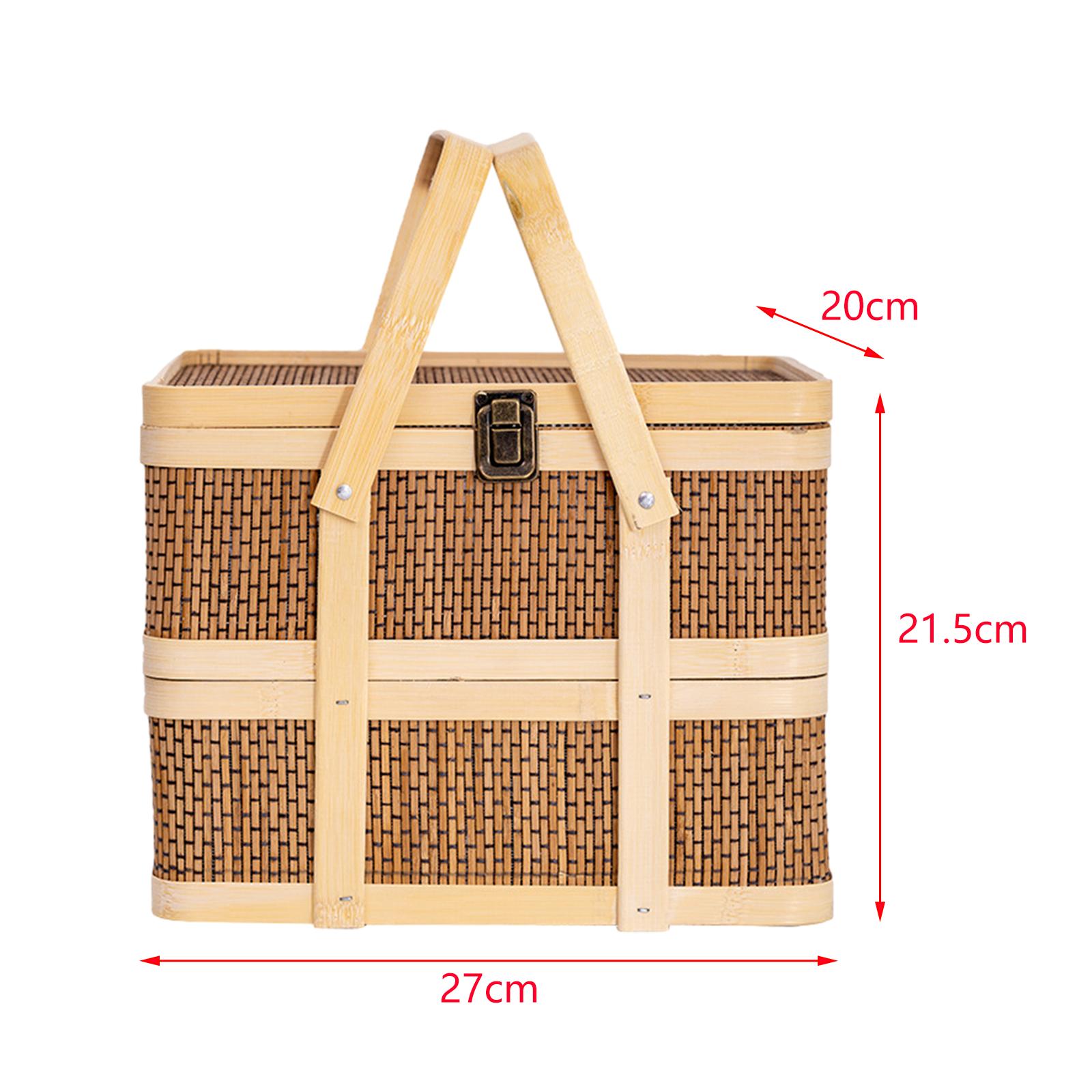 Woven Picnic Basket,Food Stora - đánh giá và giá Food Snacks Hamper