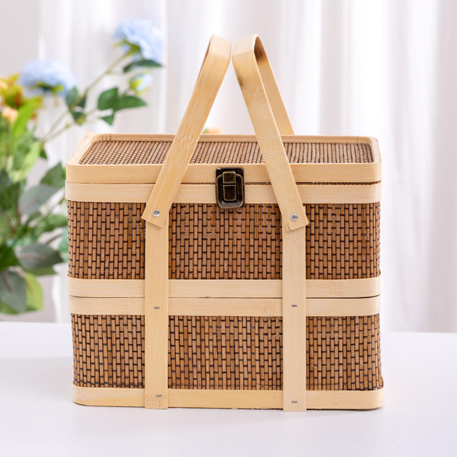 Woven Picnic Basket,Food Stora - đánh giá và giá Food Snacks Hamper