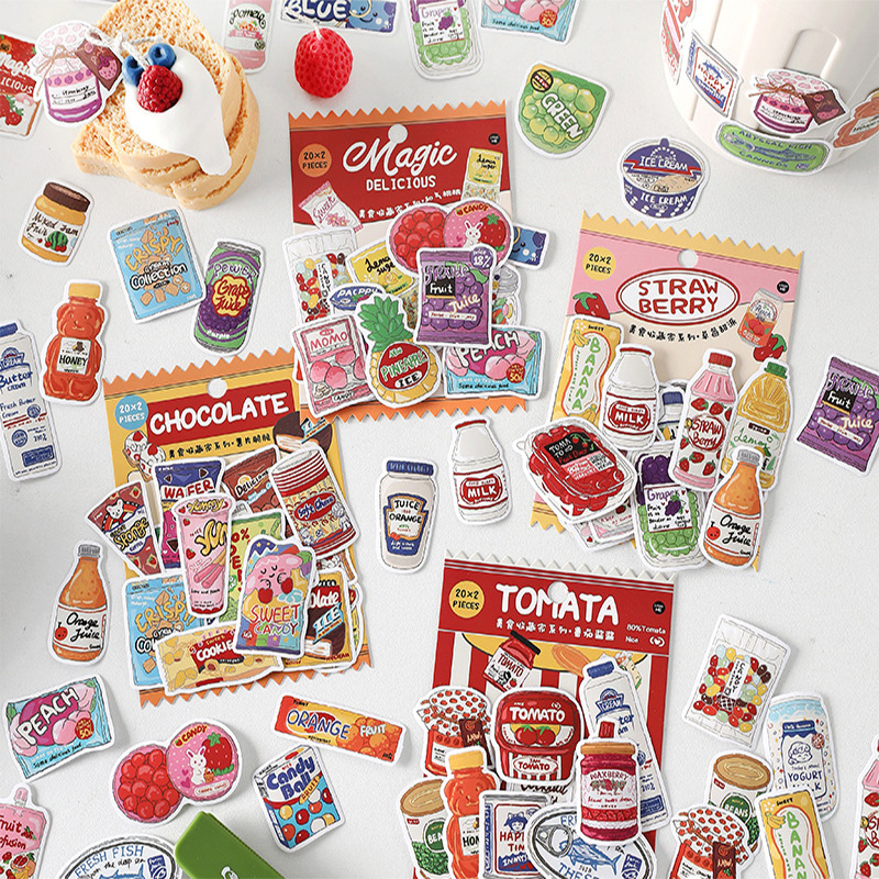 Cute Food Stickers Fast Food S - đánh giá và giá Food Snacks Label