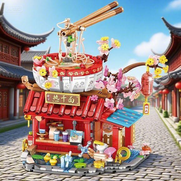 New Food Shops Building Blocks - đánh giá và giá Food Nation Snacks