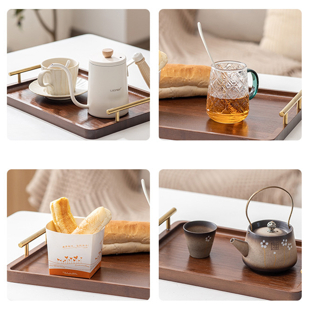 Wooden Serving Tray with Handl - đánh giá và giá Food Platter Snacks