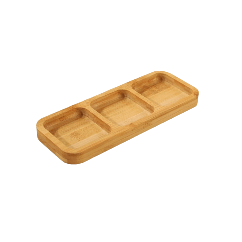 Natural Bamboo Divided Snack S - đánh giá và giá Food Platter Snacks