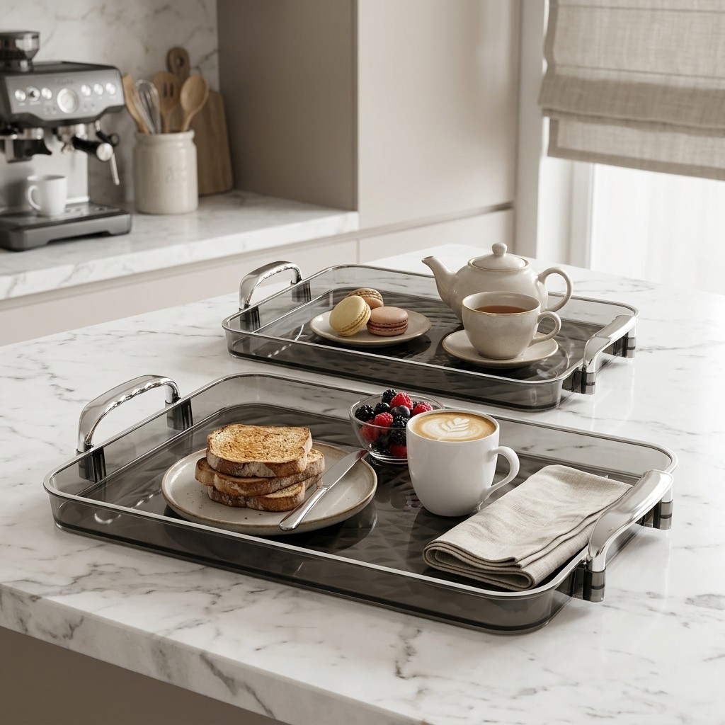 Clear Plastic Serving Tray wit - đánh giá và giá Food Platter Snacks
