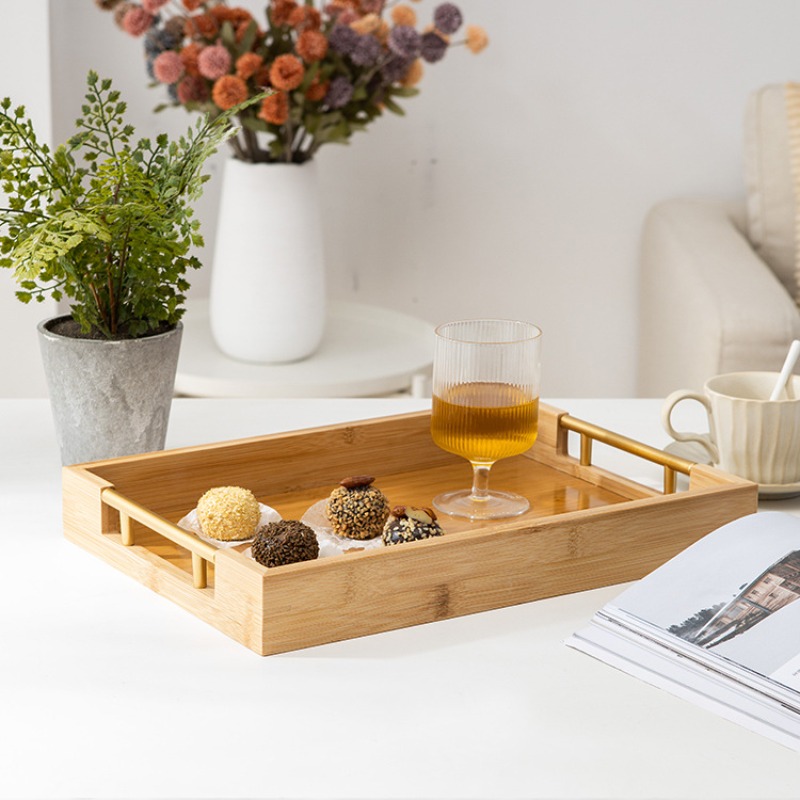 Natural Bamboo Serving Tray Se - đánh giá và giá Food Platter Snacks