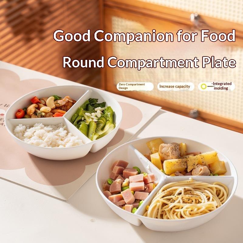 3 Compartments Grid-shaped Din - đánh giá và giá Food Platter Snacks