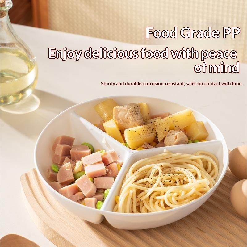 3 Compartments Grid-shaped Din - đánh giá và giá Food Platter Snacks